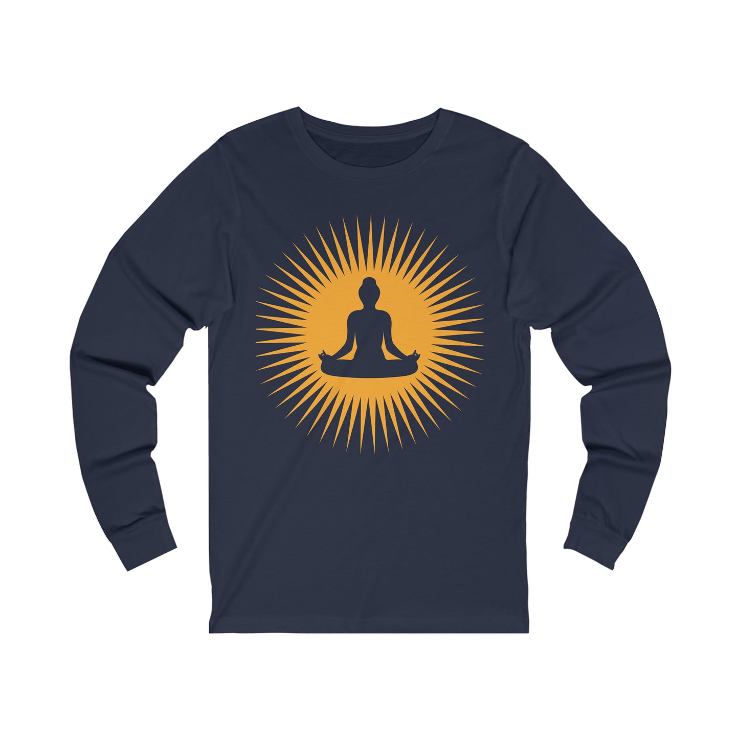 Illuminating Buddha Unisex Jersey Long Sleeve Tee