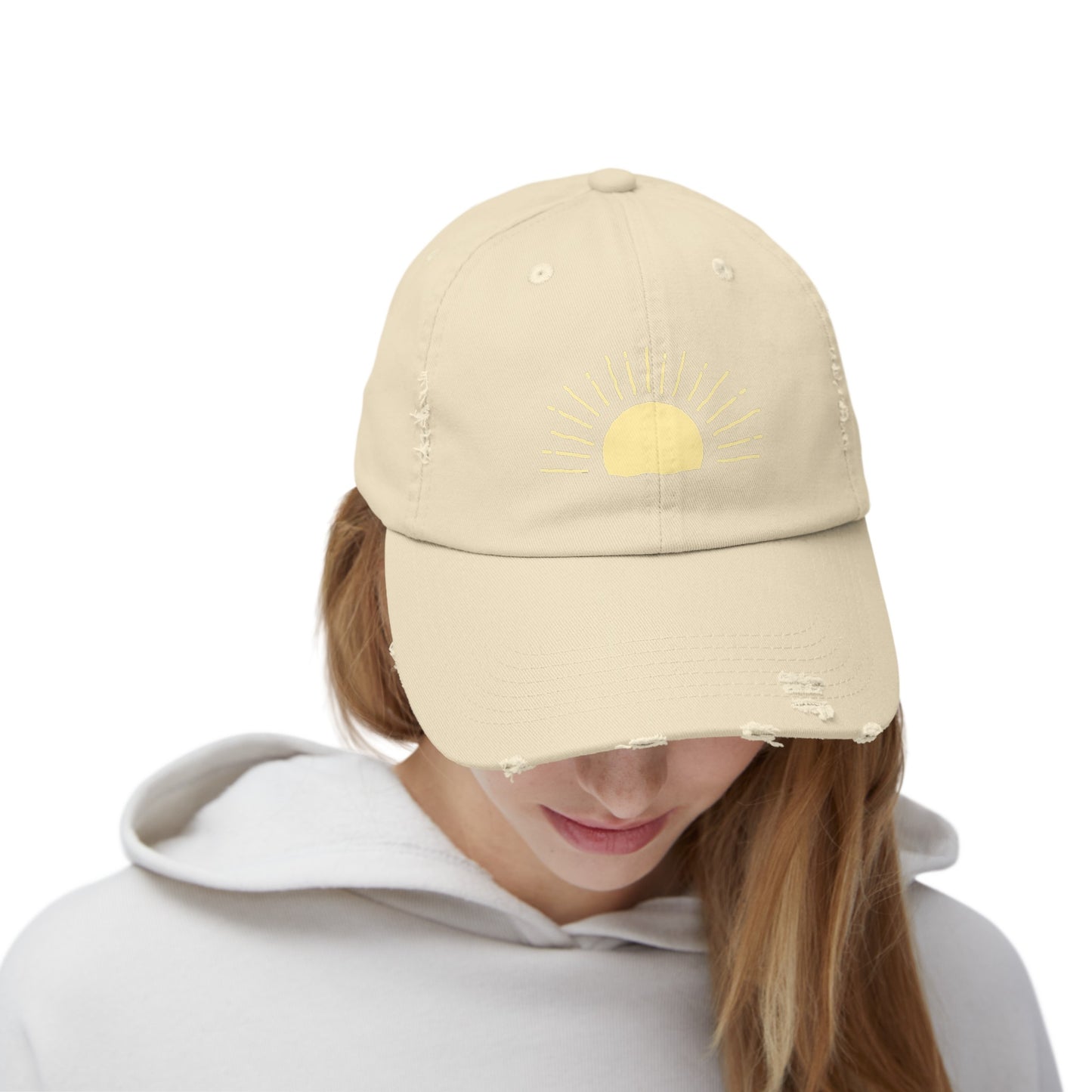 Sun Rays Distressed Cap