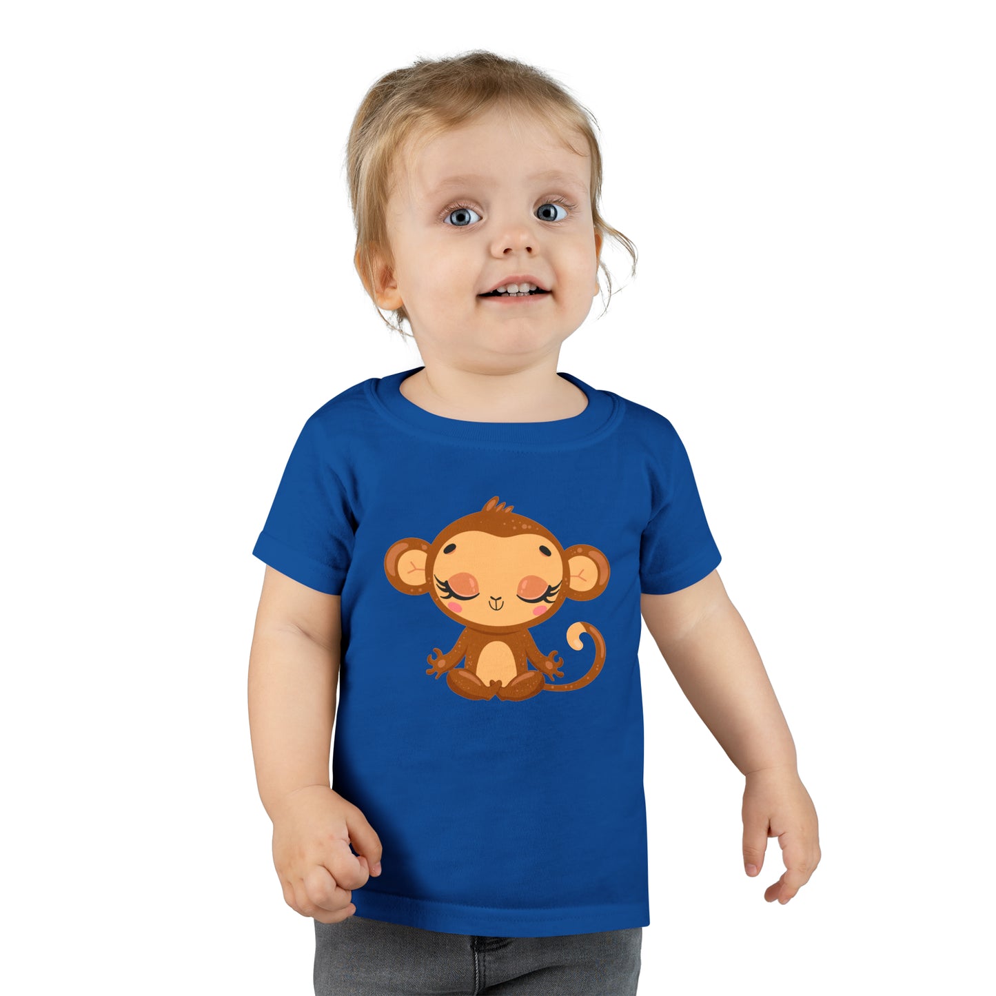 Baby Monkey Yoga Toddler T-shirt