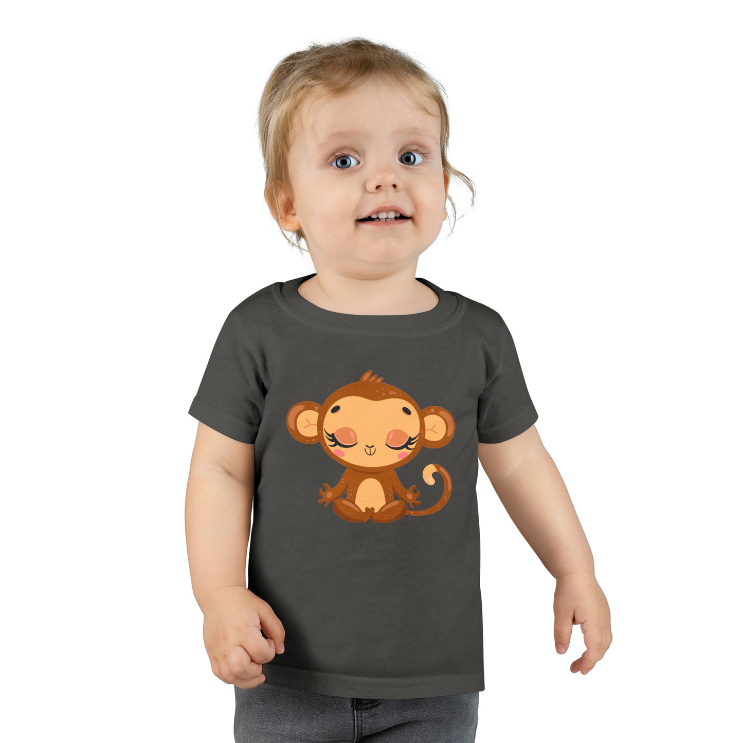 Baby Monkey Yoga Toddler T-shirt