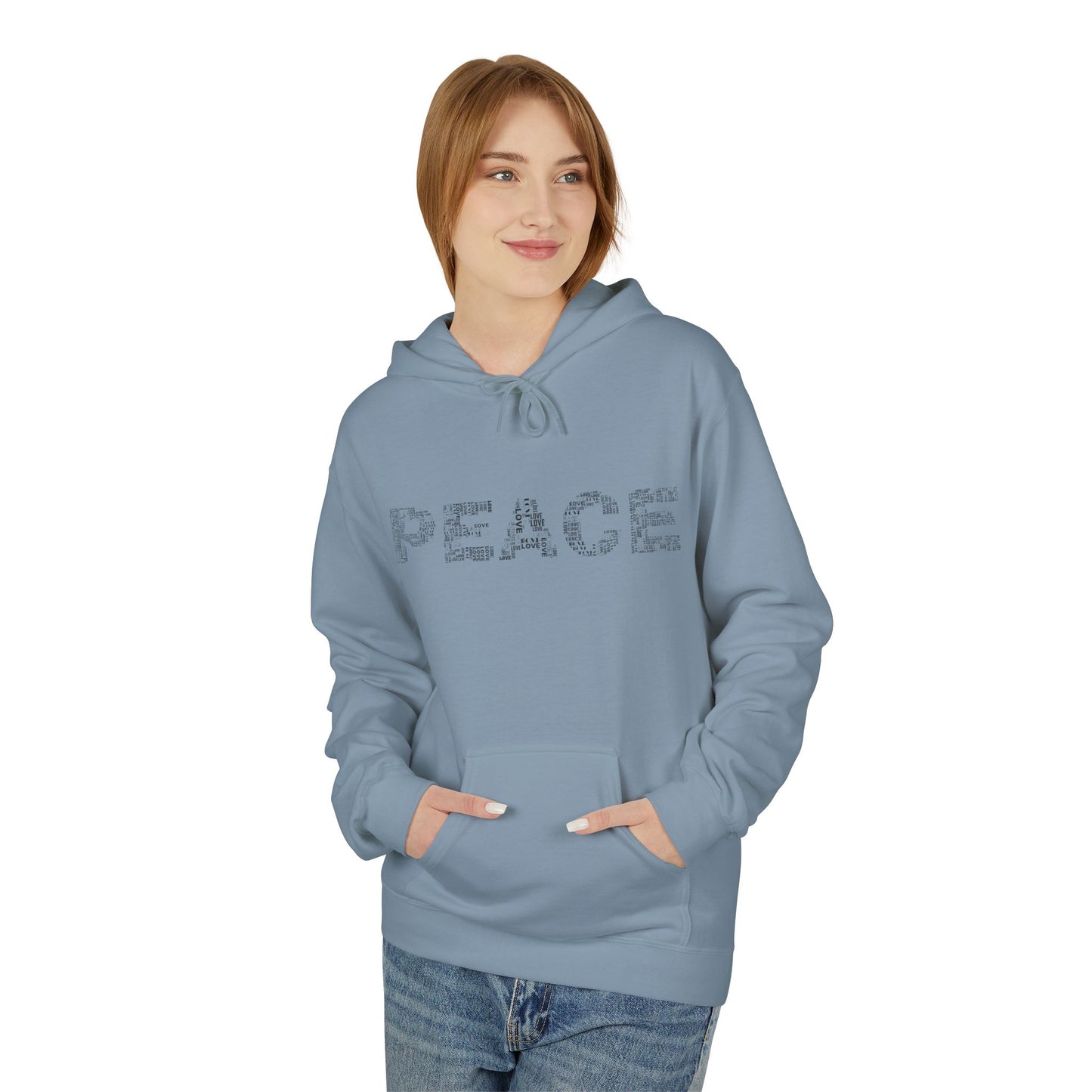 Peace/OmUnisex Midweight Softstyle Fleece Hoodie