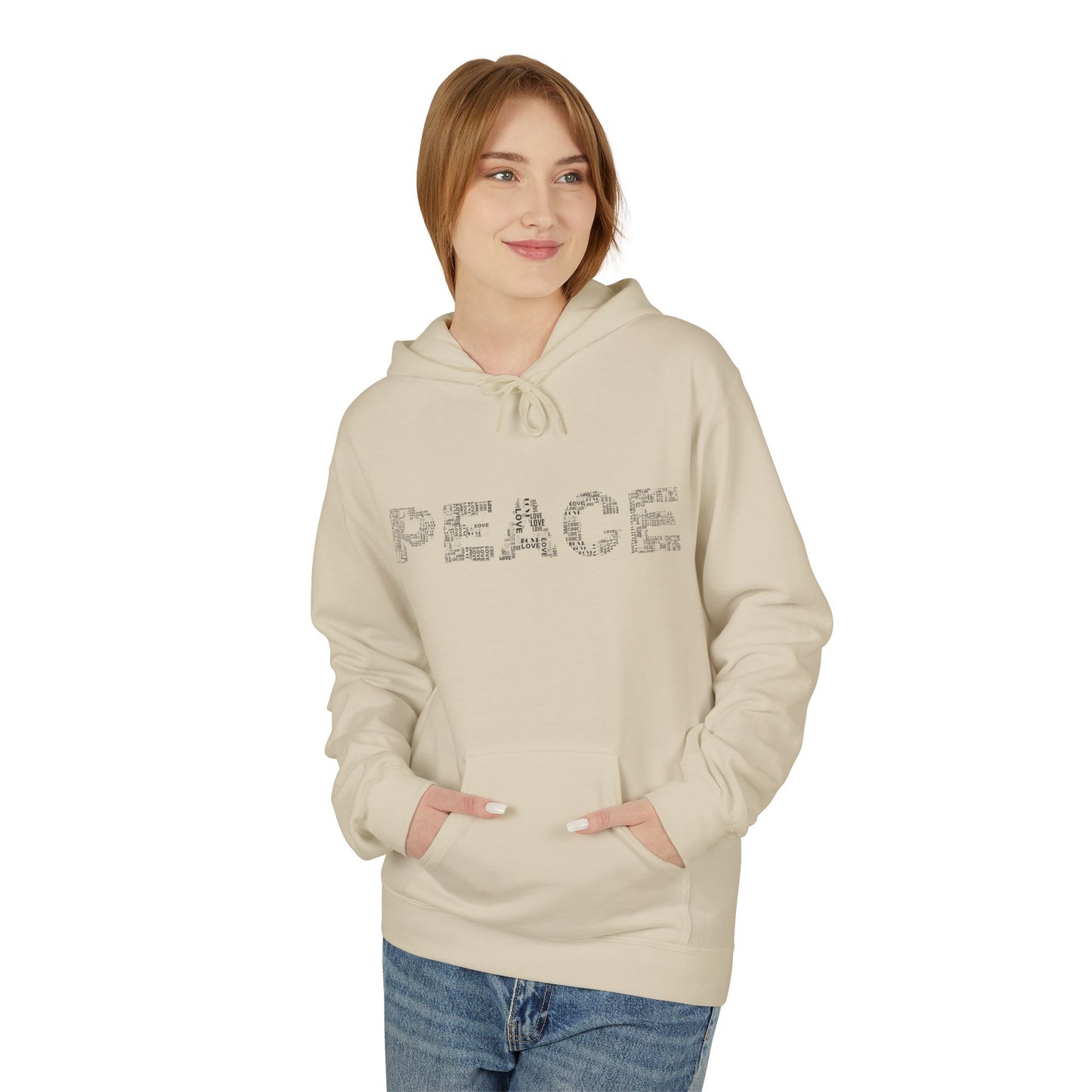 Peace/OmUnisex Midweight Softstyle Fleece Hoodie