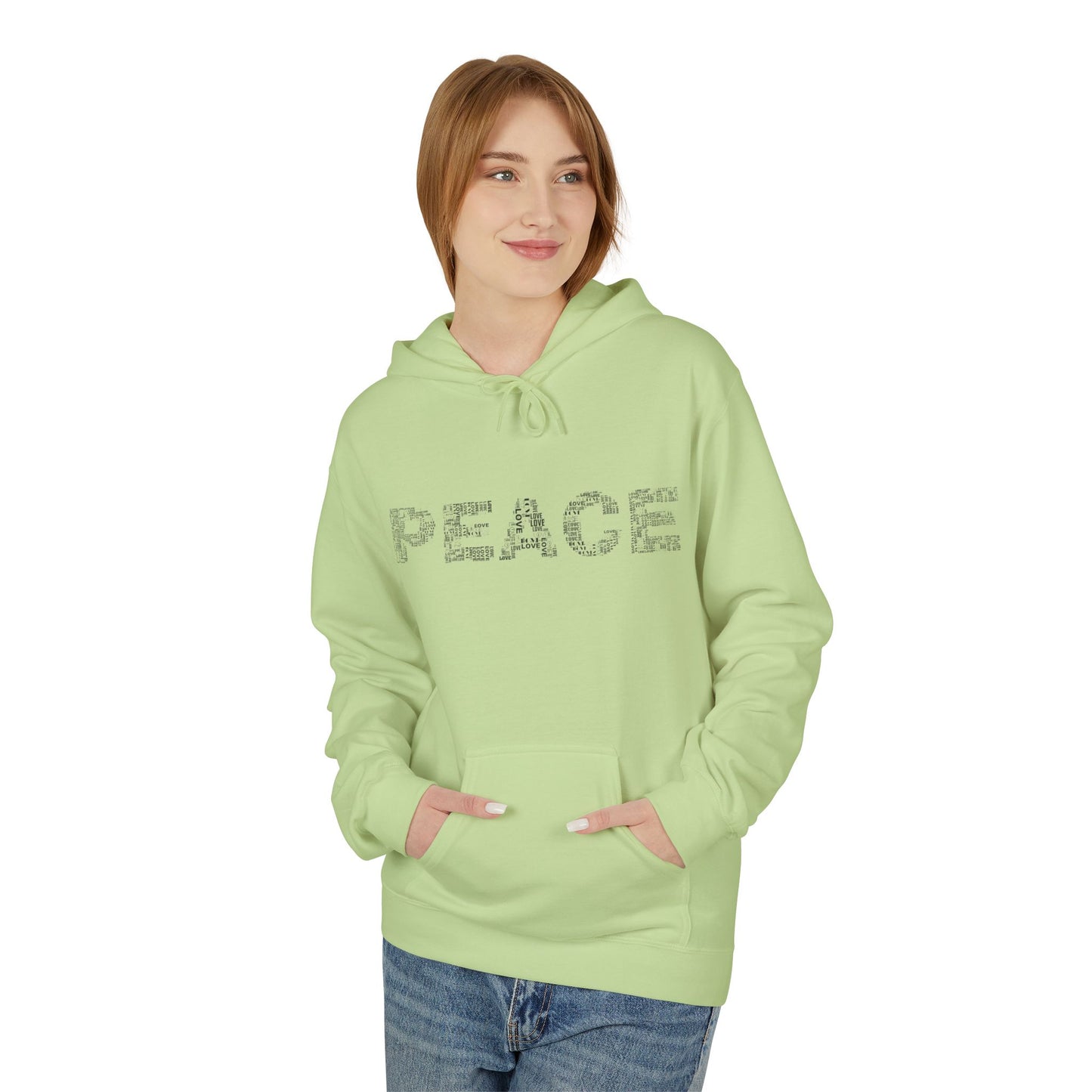 Peace/Om Unisex Midweight Softstyle Fleece Hoodie
