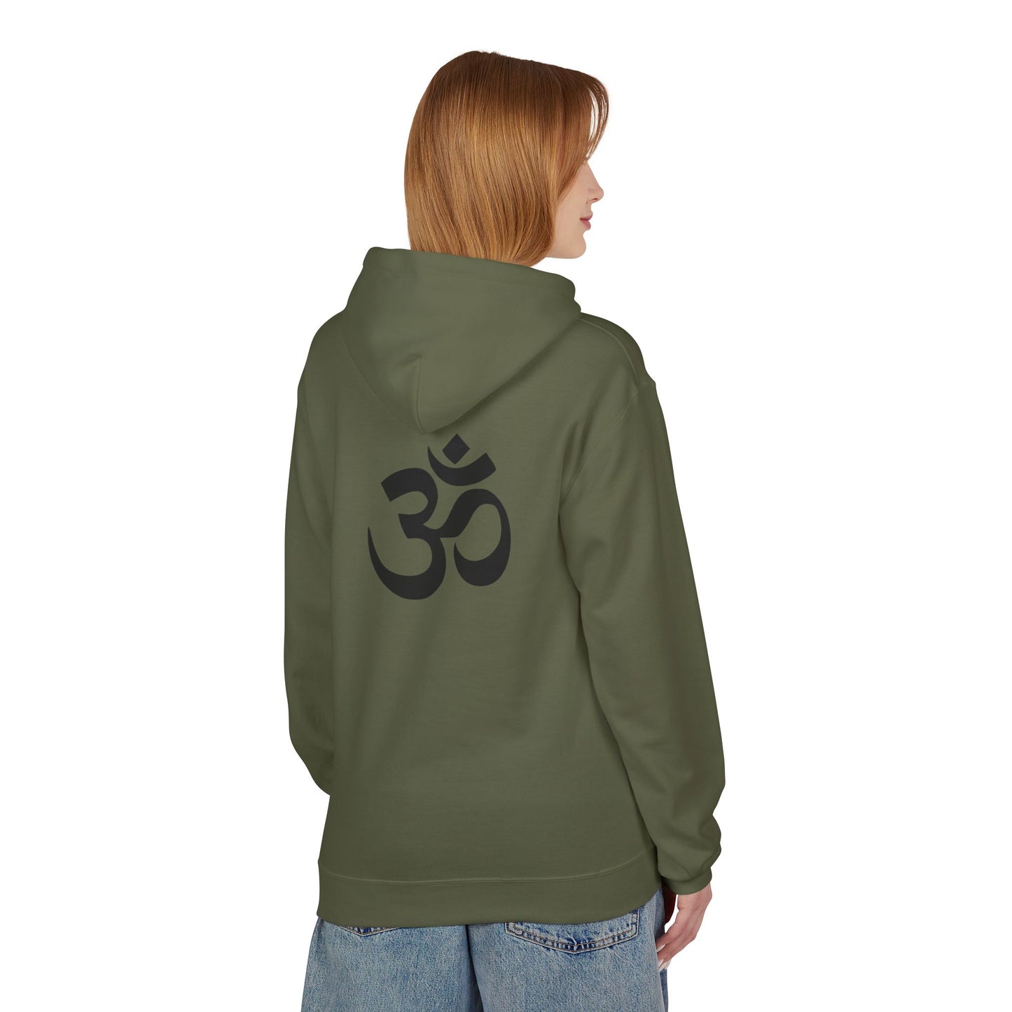 Peace/Om Unisex Midweight Softstyle Fleece Hoodie