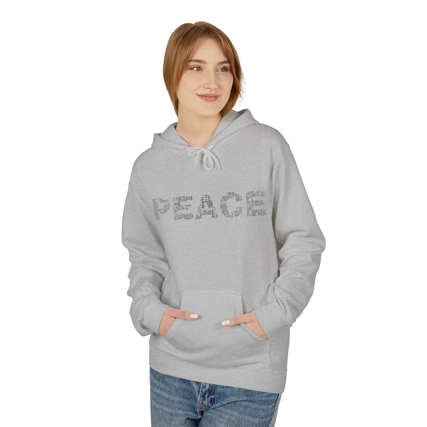 Peace/Om Unisex Midweight Softstyle Fleece Hoodie