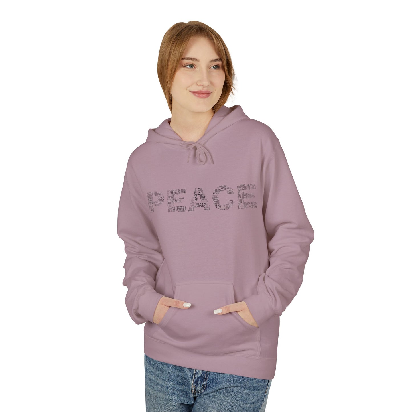Peace/Om Unisex Midweight Softstyle Fleece Hoodie