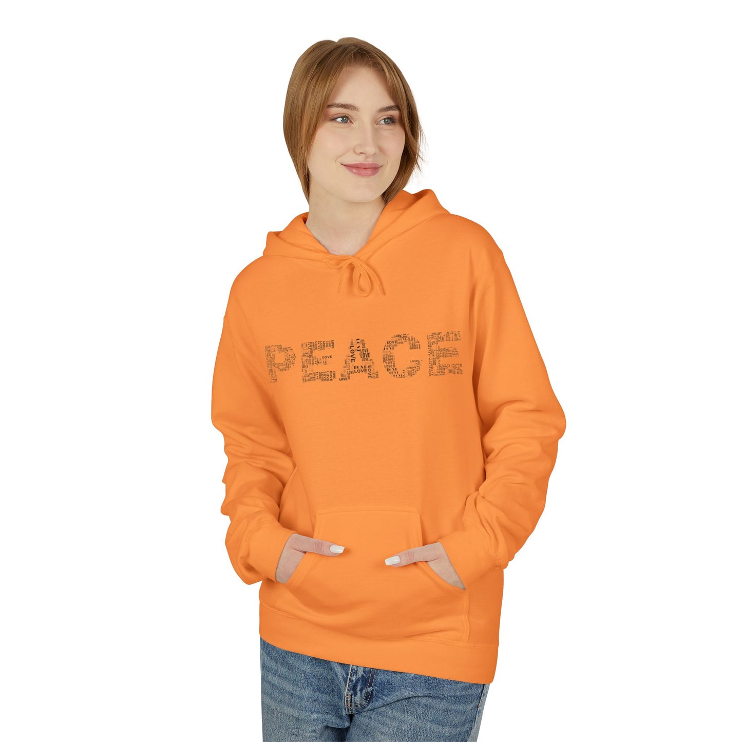 Peace/Om Unisex Midweight Softstyle Fleece Hoodie