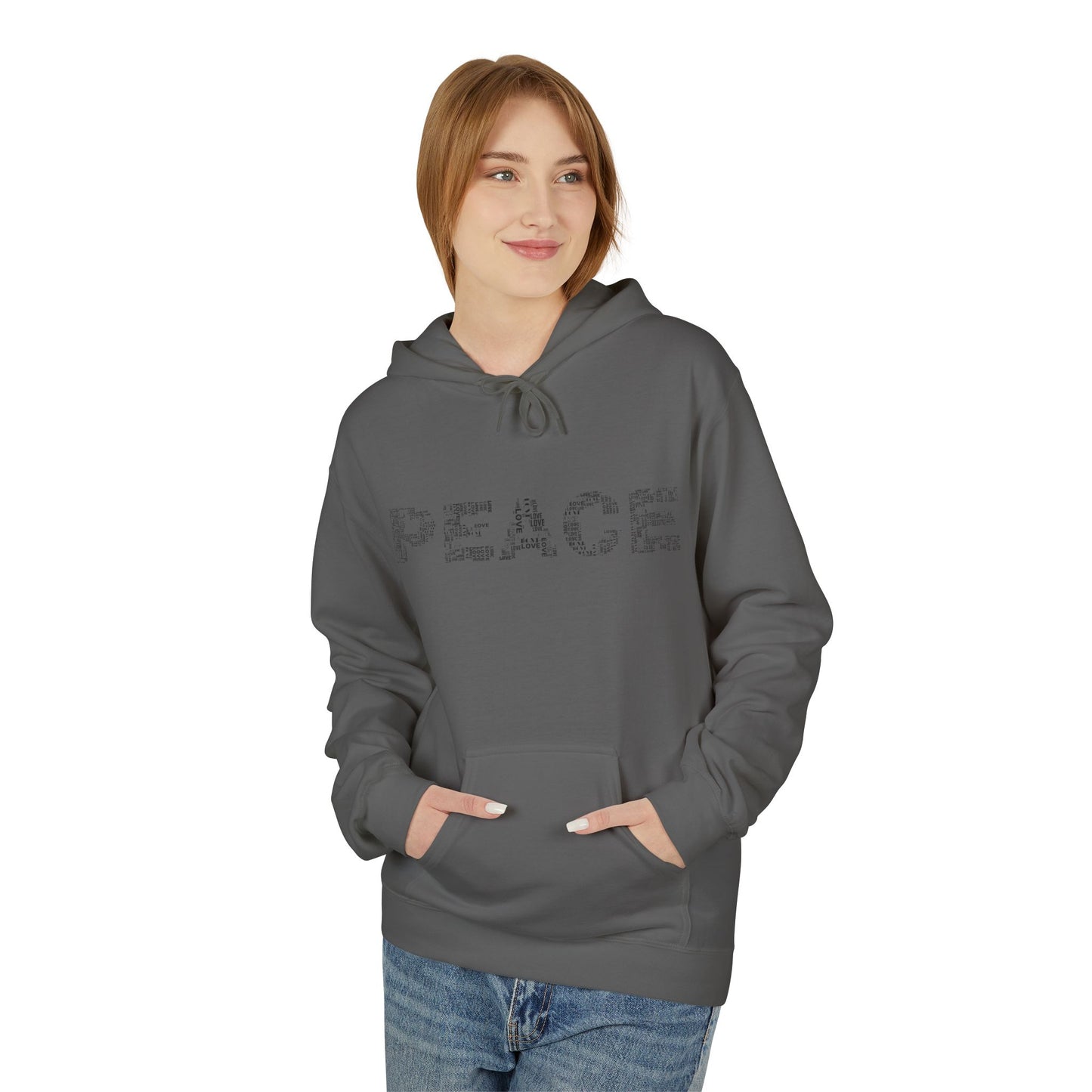 Peace/OmUnisex Midweight Softstyle Fleece Hoodie