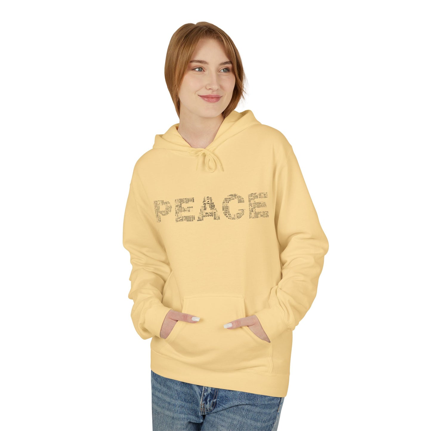 Peace/OmUnisex Midweight Softstyle Fleece Hoodie