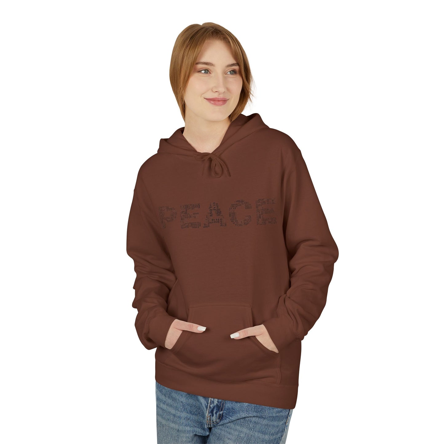 Peace/OmUnisex Midweight Softstyle Fleece Hoodie