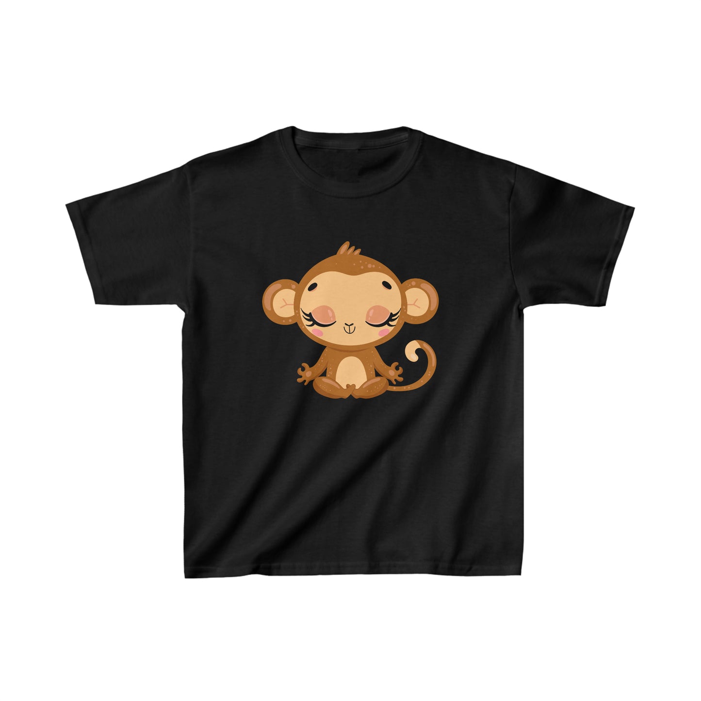 Baby Monkey Yoga Kids Heavy Cotton Tee