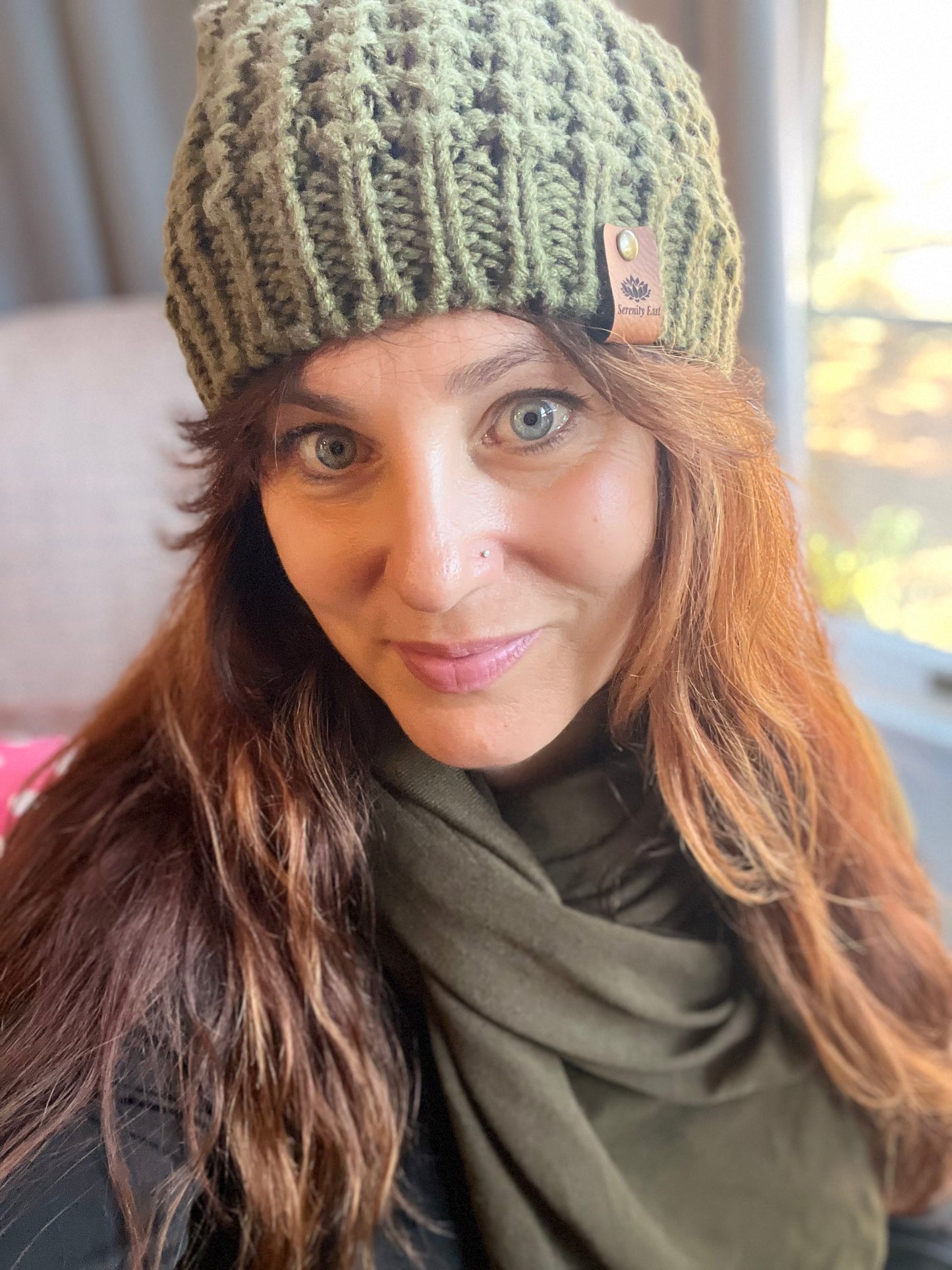 Textured Beanie With Pom Pom