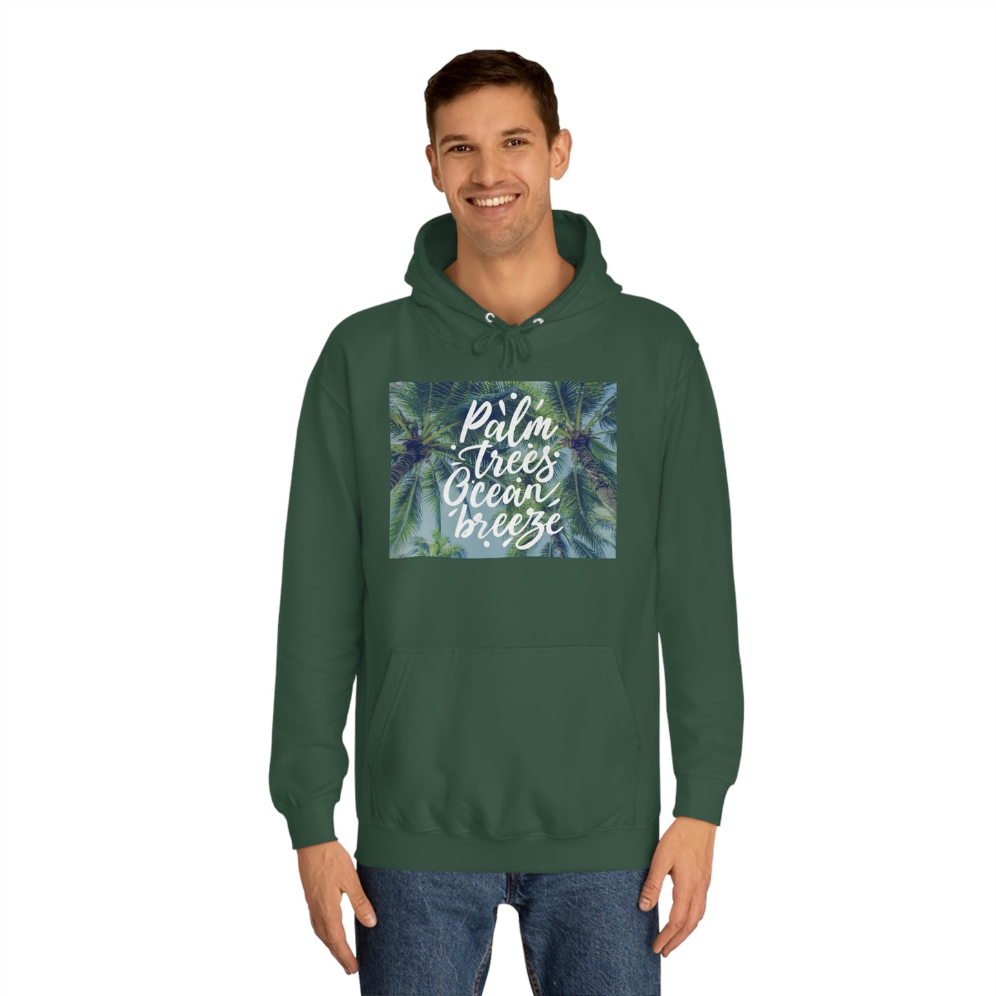 Palm Trees and Ocean Breeze Unisex Hoodie