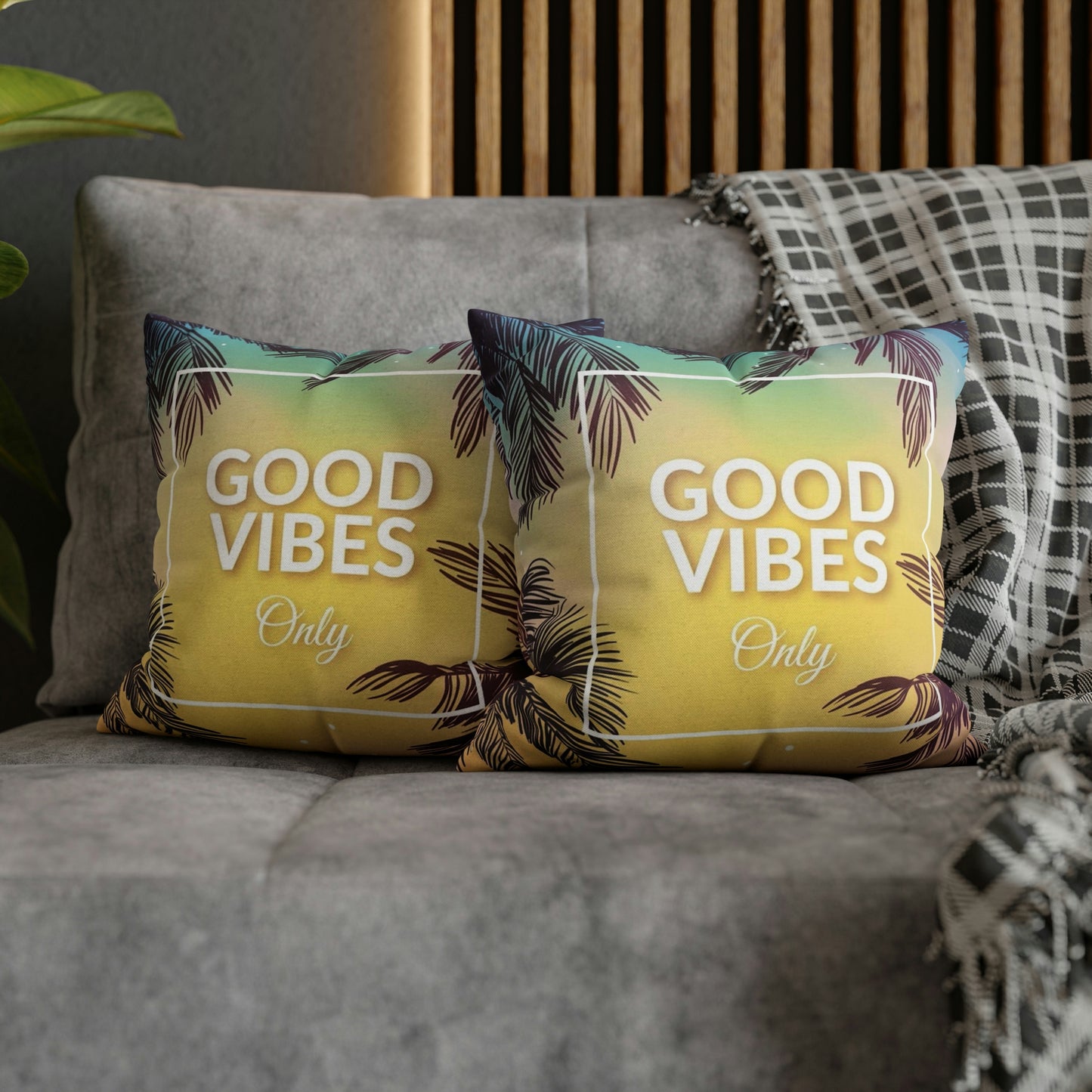 Spun Polyester Square Pillow Case