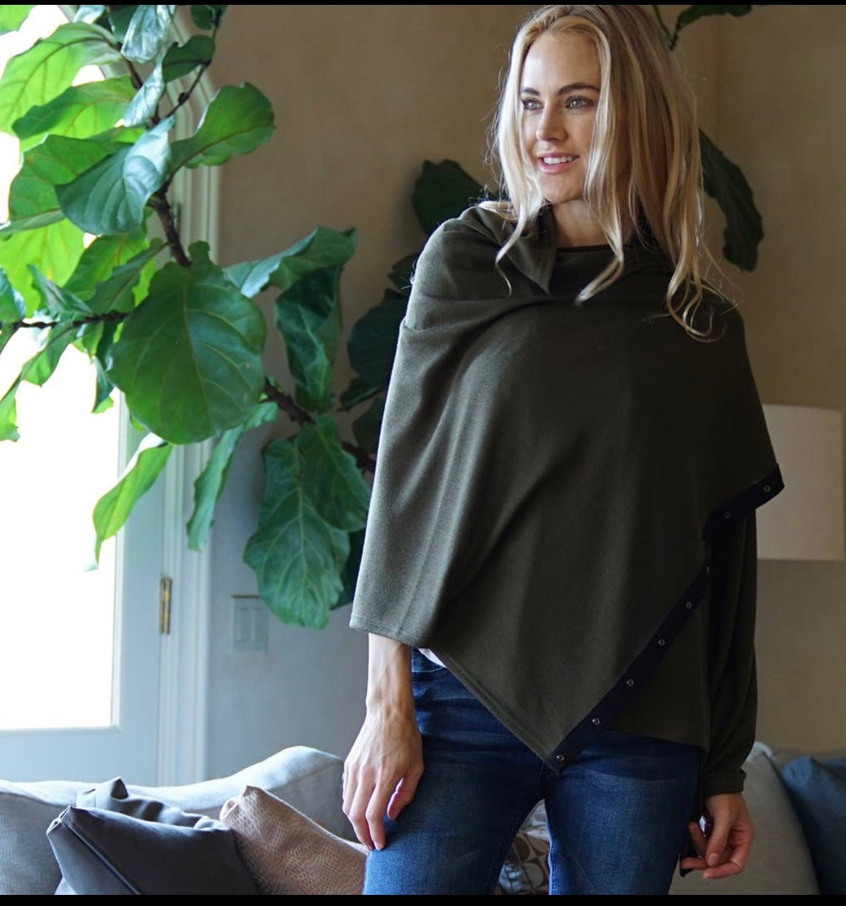 The snap scarf/shawl