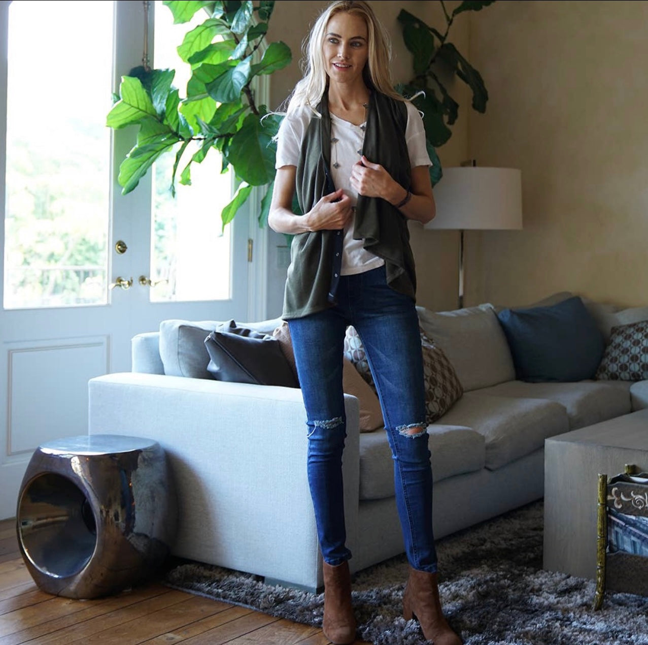 The snap scarf/shawl