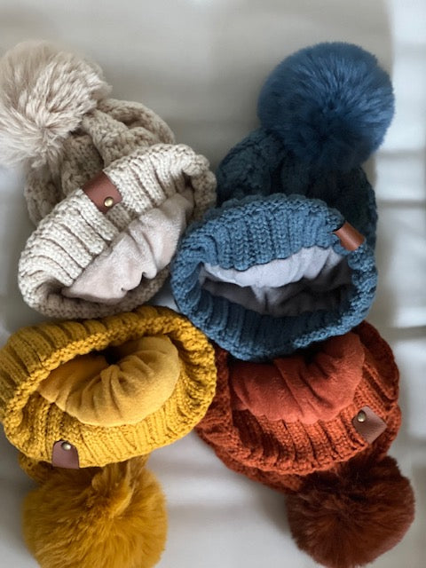 Thermal Lining Cable Knit Beanie