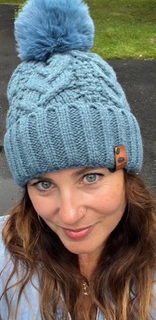 Thermal Lining Cable Knit Beanie