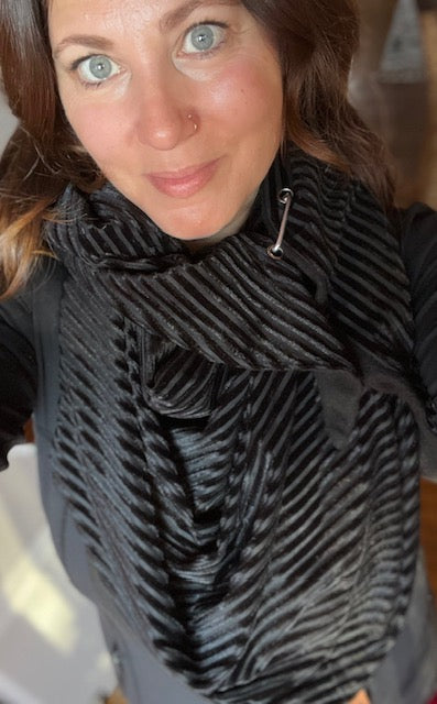 Velvet Triangle Scarf