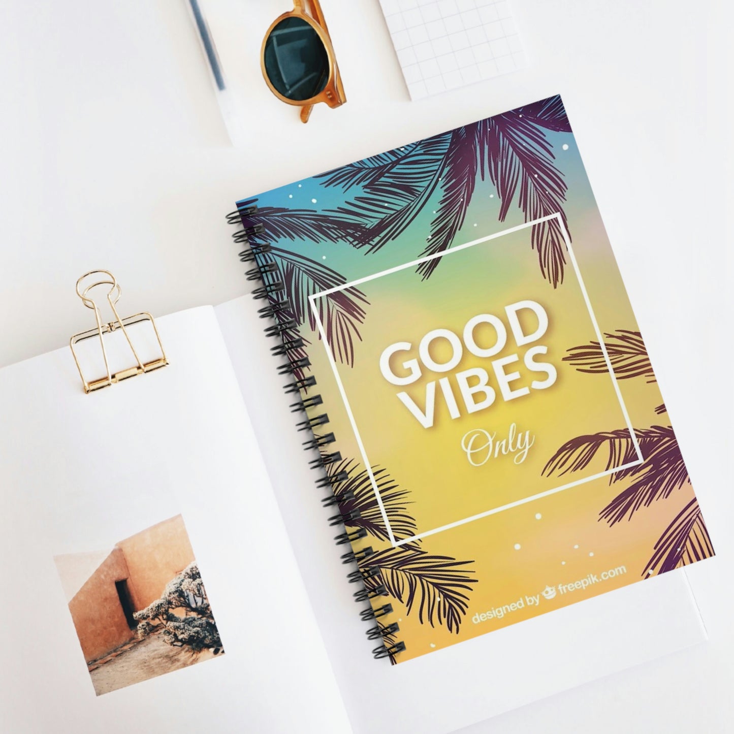 Spiral Notebook - Good Vibes Only