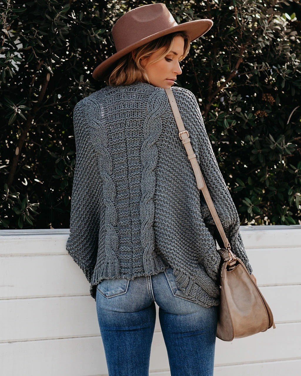 Knitwear Dolman Sleeve Cardigan