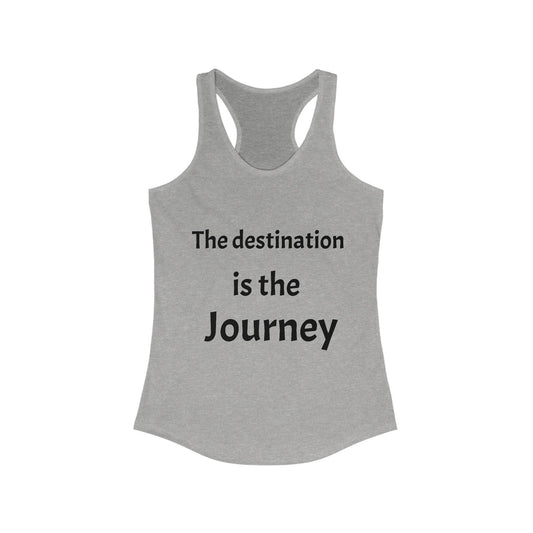 The Destination is the Journey Racerback Tank