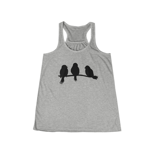3 Little Birds Flowy Racerback Tank