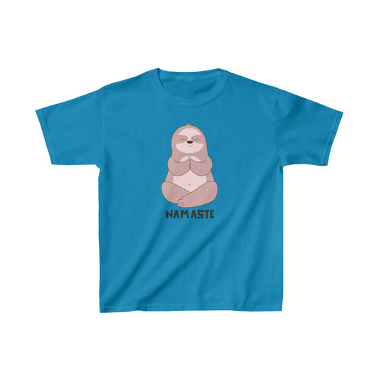 Namaste Sloth Kids Heavy Cotton Tee