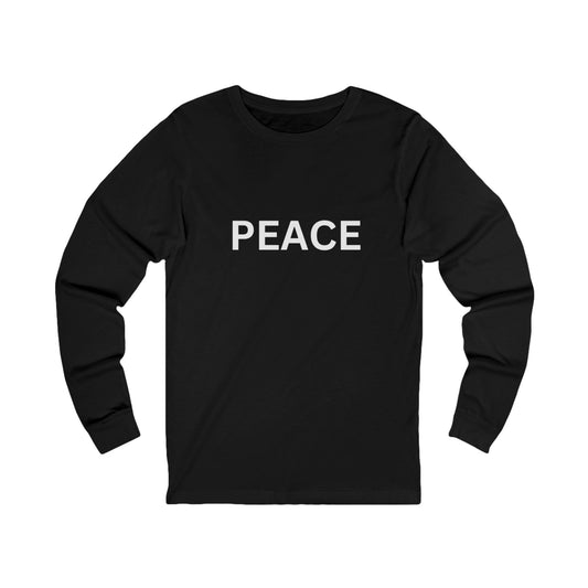 PEACE Unisex Jersey Long Sleeve Tee
