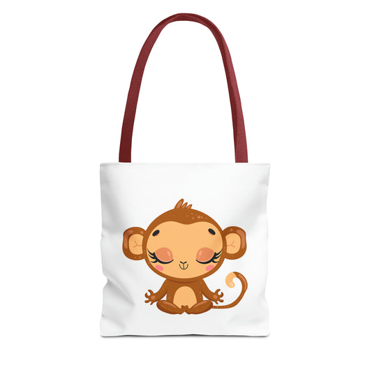 Baby Monkey Yoga Tote Bag