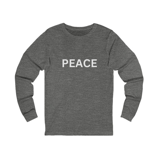 PEACE Unisex Jersey Long Sleeve Tee