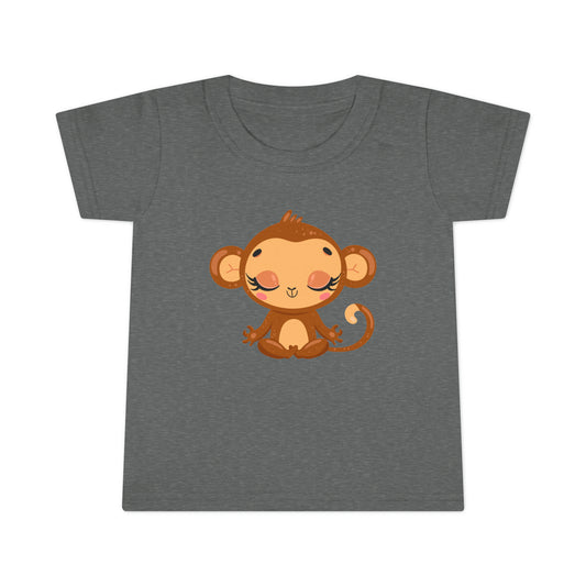 Baby Monkey Yoga Toddler T-shirt