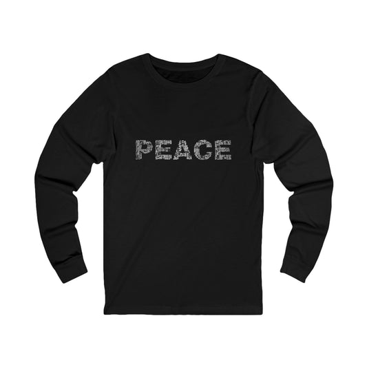 Peace/Love Unisex Jersey Long Sleeve Tee