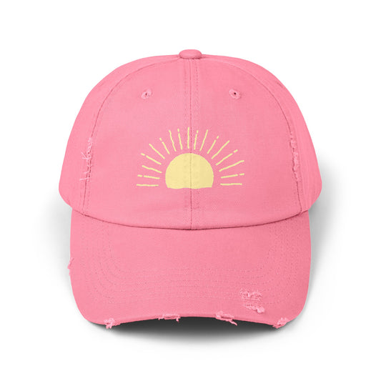 Sun Rays Distressed Cap