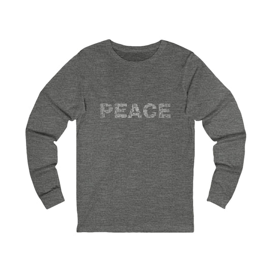 Peace/Love Unisex Jersey Long Sleeve Tee