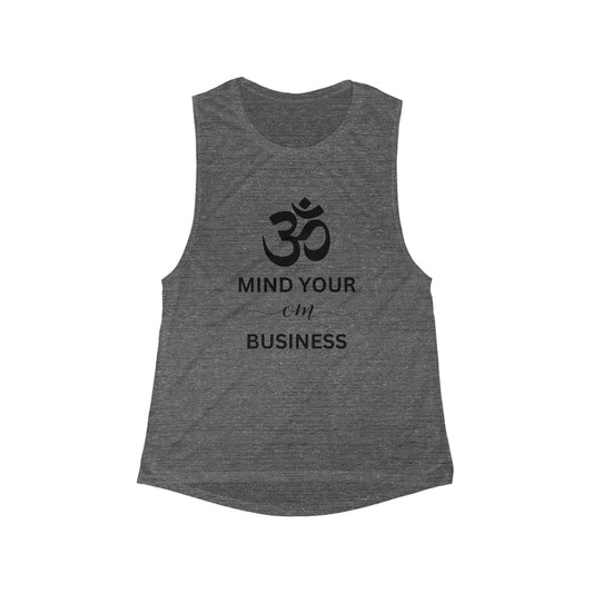 Mind Your OM Business Flowy Scoop Muscle Tank