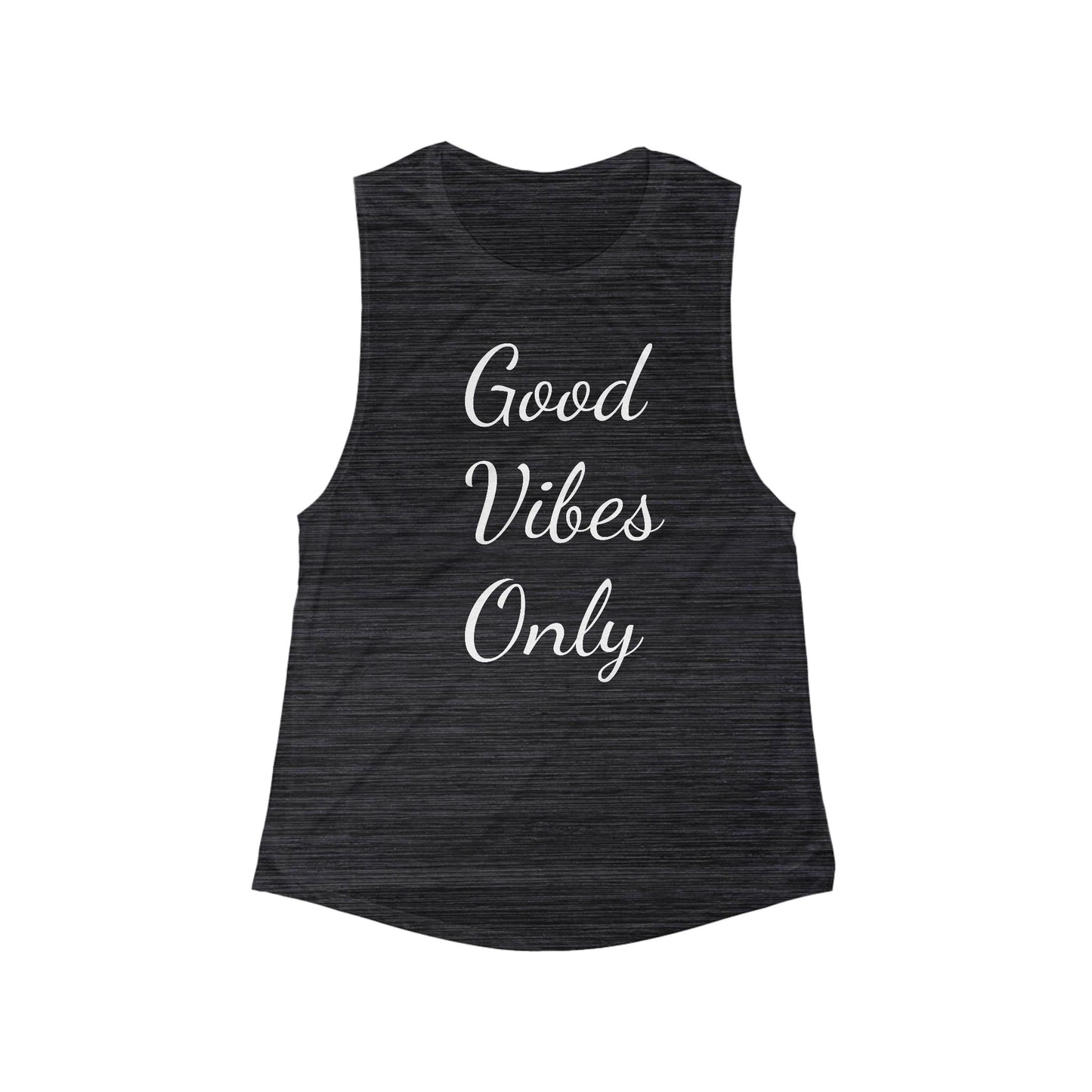 Good Vibes Only Flowy Scoop Muscle Tank