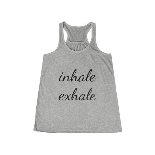 Inhale/Exhale  Flowy Racerback Tank