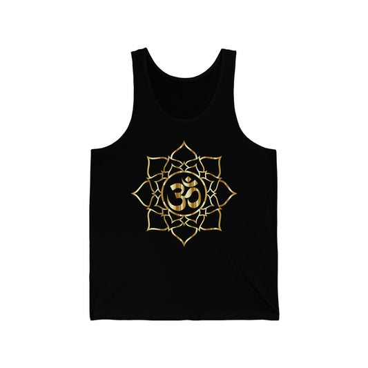 Om Lotus Flower Unisex Jersey Tank