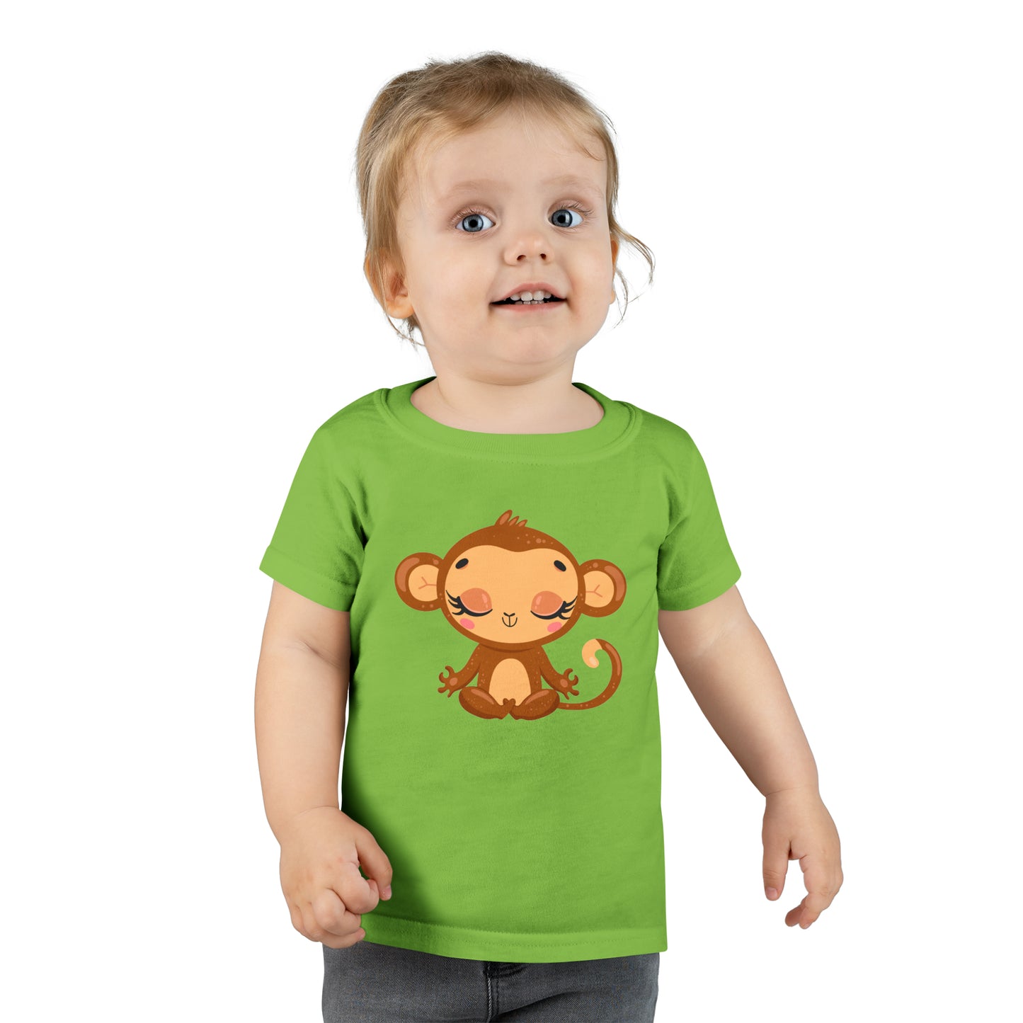 Baby Monkey Yoga Toddler T-shirt