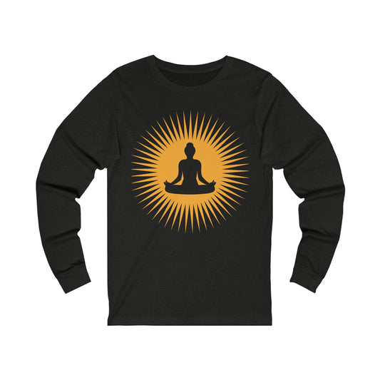 Illuminating Buddha Unisex Jersey Long Sleeve Tee