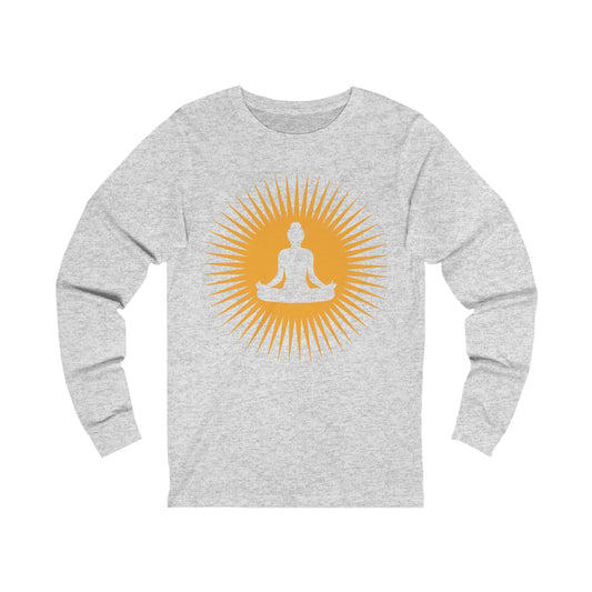 Illuminating Buddha Unisex Jersey Long Sleeve Tee
