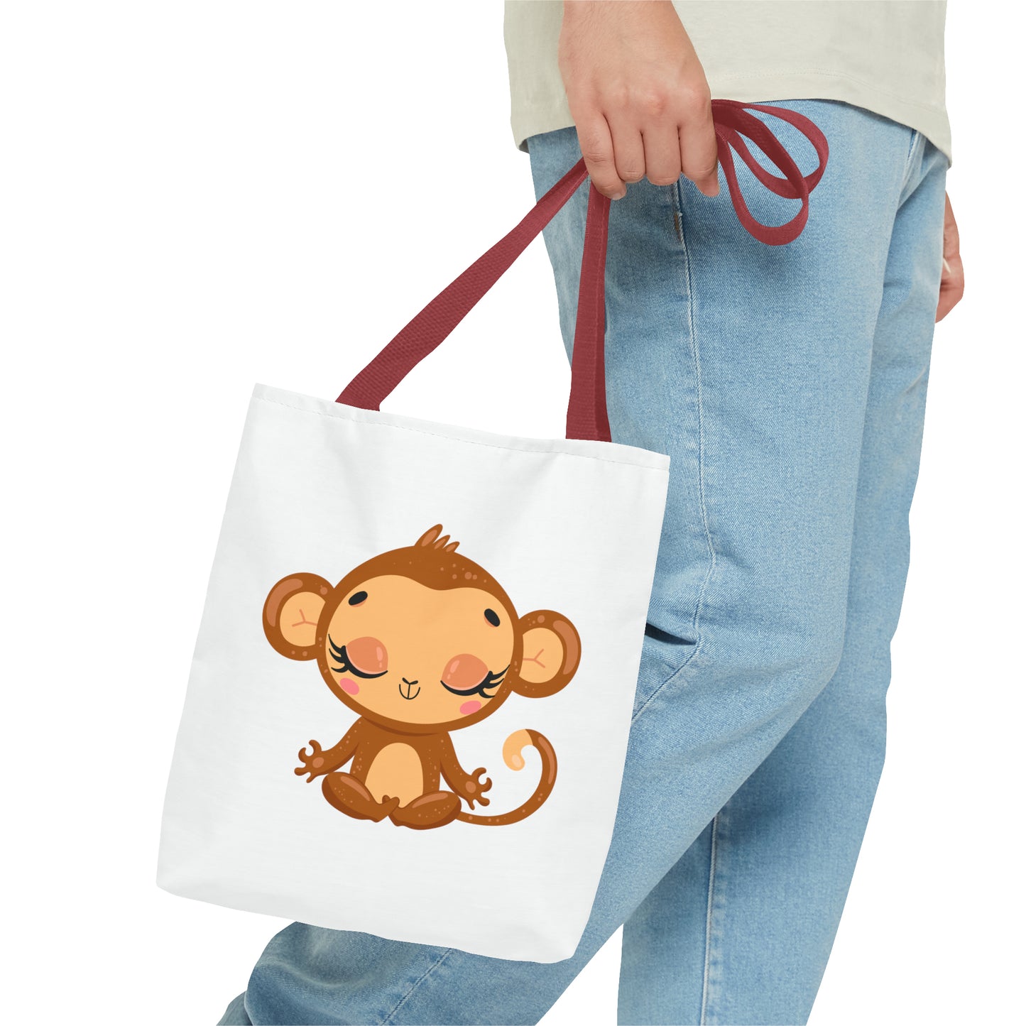 Baby Monkey Yoga Tote Bag