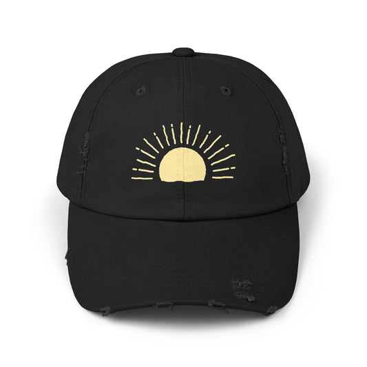 Sun Rays Distressed Cap