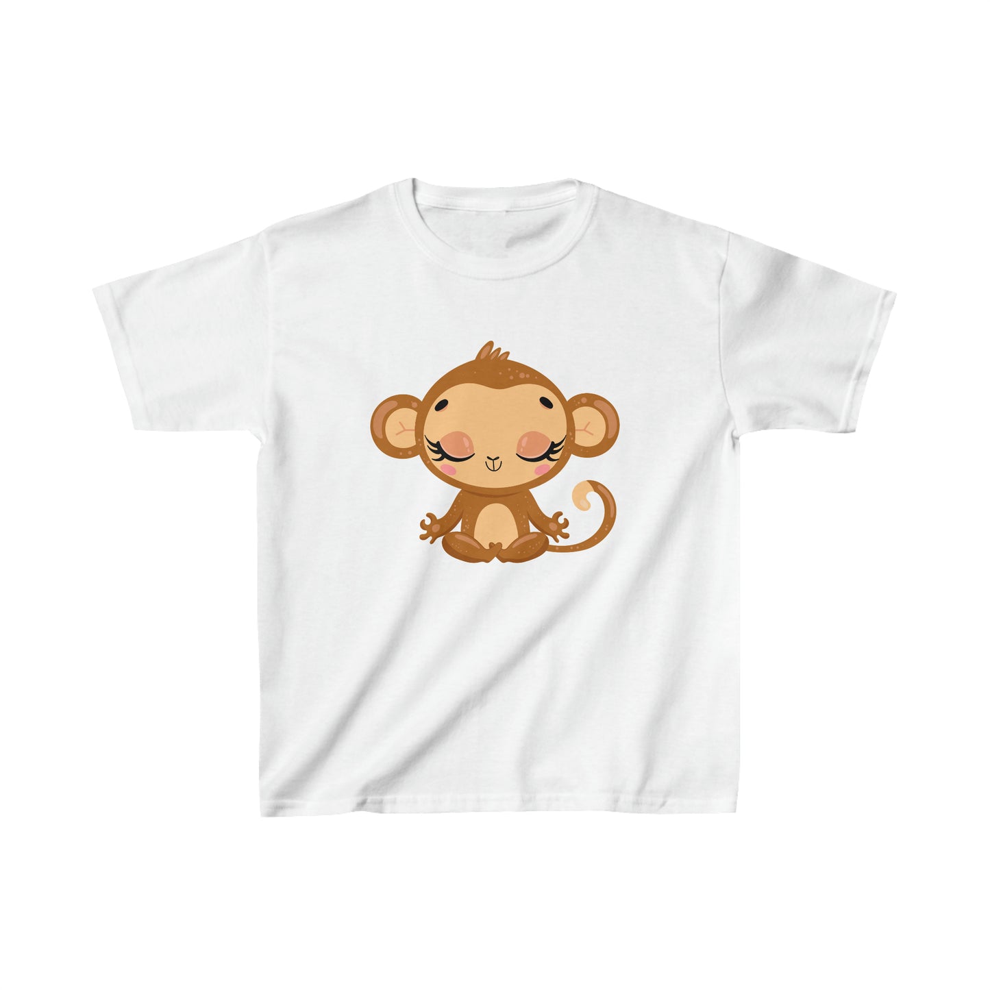 Baby Monkey Yoga Kids Heavy Cotton Tee