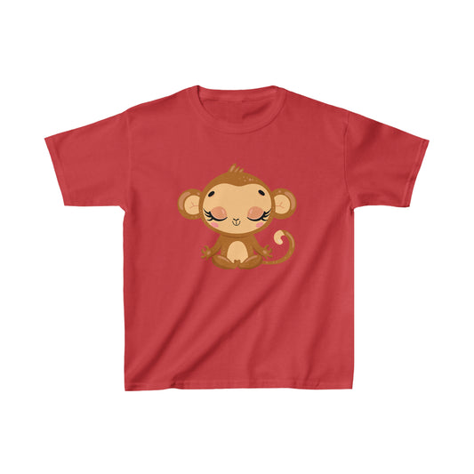 Baby Monkey Yoga Kids Heavy Cotton Tee