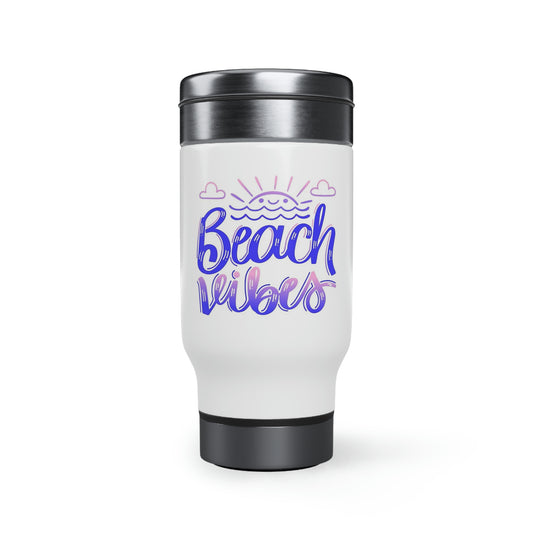 Stainless Steel Travel Mug with Handle, 14oz