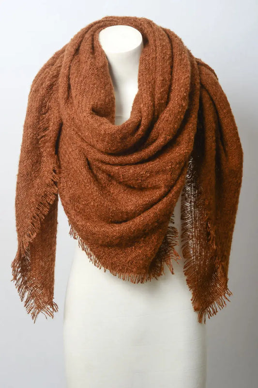 Mohair Square Blanket Scarf