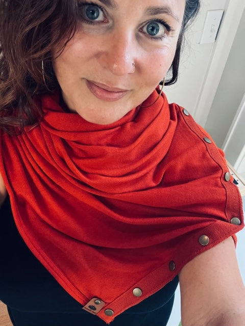 The snap scarf/shawl