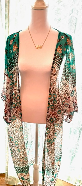 Flower Printed Kimono/Cover up